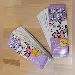 Brain Quest Preschool Decks for ages 4-5